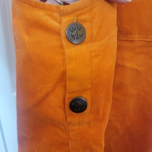 Orange Pinafore Corduroy Dress Lucy & Yak - Picture 5 of 12
